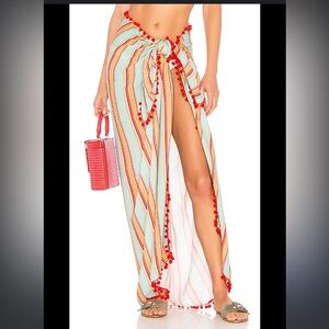 Lovers & Friends Follow Me Pareo Boardwalk Stripe Wrap Cover-Up